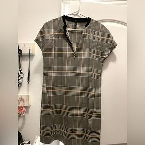 Zara XS short plaid dress